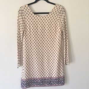 Forever 21 3/4 Sleeve Shift Dress Small